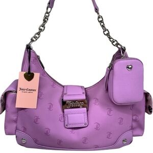 NWT JUICY COUTURE Y2CUTE HOBO BAG PURSE WITH SIDE POCKETS $89